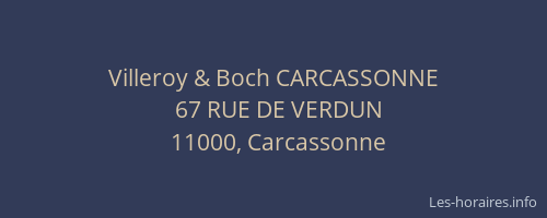 Villeroy & Boch CARCASSONNE