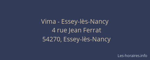 Vima - Essey-lès-Nancy