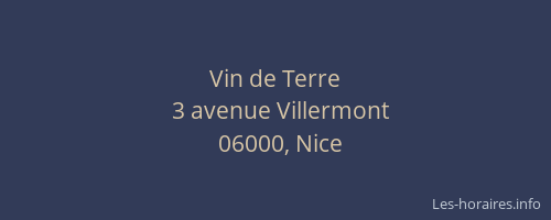 Vin de Terre