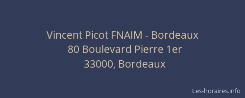 Vincent Picot FNAIM - Bordeaux
