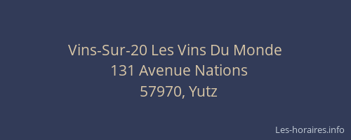 Vins-Sur-20 Les Vins Du Monde