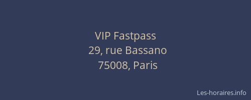 VIP Fastpass