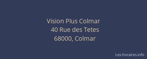 Vision Plus Colmar