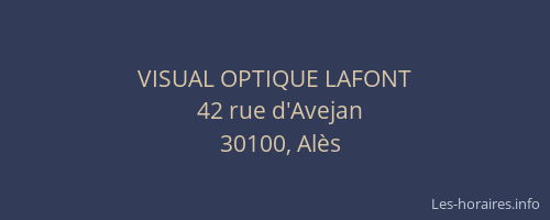 VISUAL OPTIQUE LAFONT