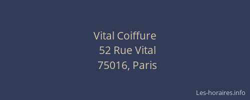 Vital Coiffure