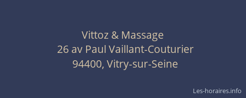 Vittoz & Massage