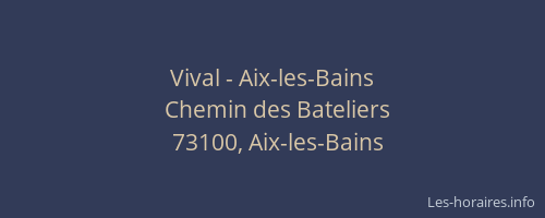 Vival - Aix-les-Bains