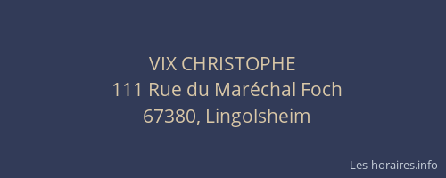 VIX CHRISTOPHE