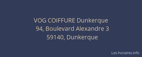 VOG COIFFURE Dunkerque