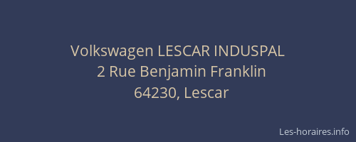 Volkswagen LESCAR INDUSPAL