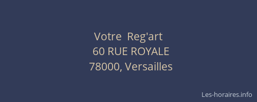 Votre  Reg'art