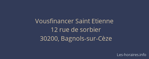 Vousfinancer Saint Etienne