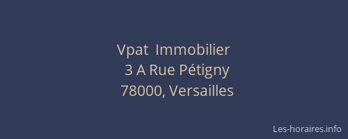 Vpat  Immobilier