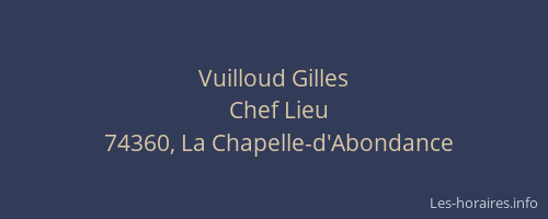 Vuilloud Gilles