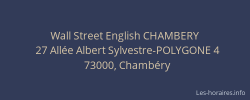 Wall Street English CHAMBERY