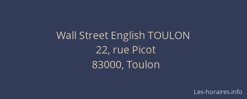 Wall Street English TOULON