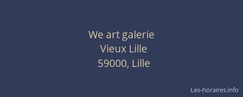 We art galerie