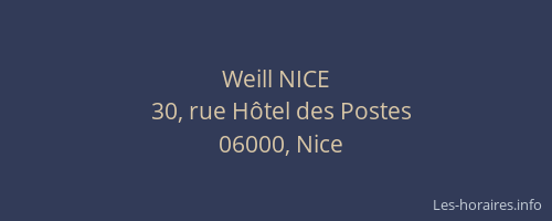 Weill NICE