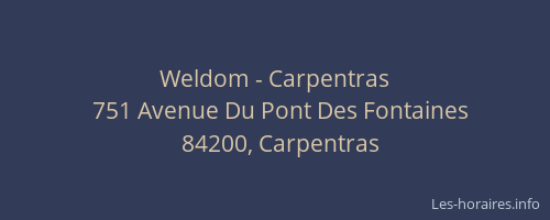 Weldom - Carpentras