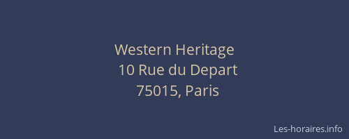 Western Heritage