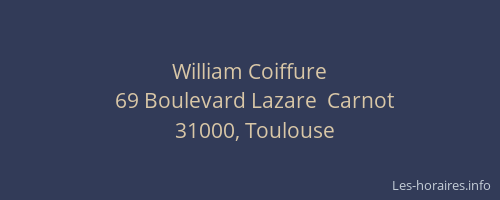 William Coiffure