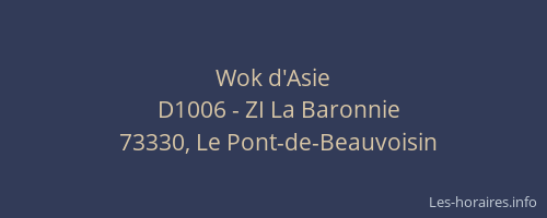 Wok d'Asie