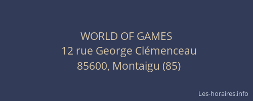 WORLD OF GAMES