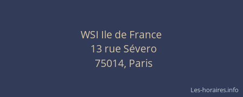 WSI Ile de France