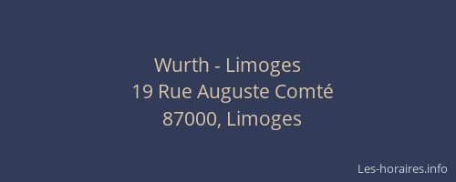 Wurth - Limoges