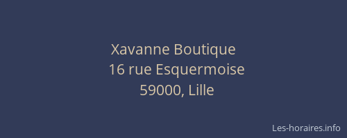 Xavanne Boutique