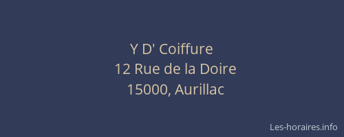 Y D' Coiffure