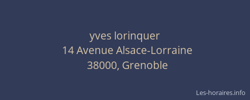 yves lorinquer