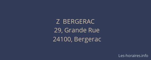 Z  BERGERAC