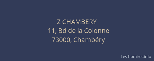 Z CHAMBERY