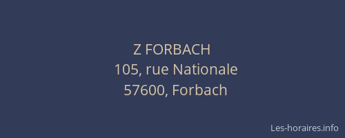 Z FORBACH