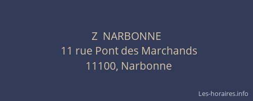 Z  NARBONNE