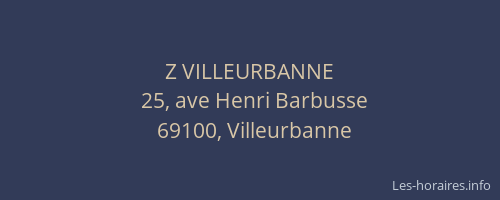 Z VILLEURBANNE