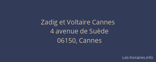 Zadig et Voltaire Cannes