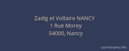 Zadig et Voltaire NANCY