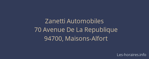Zanetti Automobiles