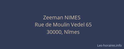 Zeeman NIMES