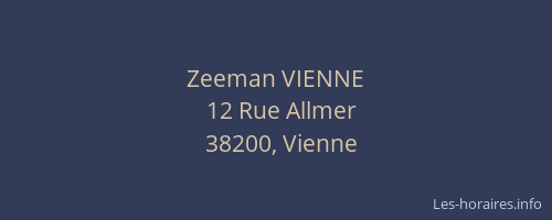Zeeman VIENNE
