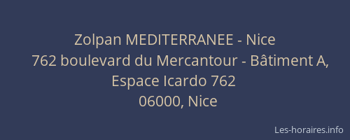 Zolpan MEDITERRANEE - Nice